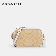 COACH กระเป๋าสะพายข้างผู้หญิงรุ่น Mini Jamie Camera Bag In Signature Canvas CQ874 IMDQC Beige One
