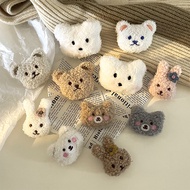Kids Student Plush Animal Cartoon Brooch Badges Pin Brooches on Clothes Bag Shoes Accessories