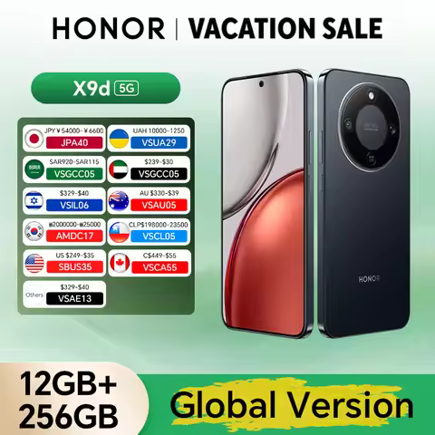 Global Version HONOR X9d 12GB+256GB/512GB 6.79'' 120Hz Screen Snapdragon 6 Gen 4 108MP AI Camera 830
