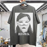 Summer Fashion Men's T-shirt Bjork T-shirt Homage, Bjork Band short sleeved men's T-shirt