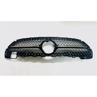 2022 W206 Diamond Star AMG Line Grille Front (Black / Silver Chrome) Radiator Mercedes Benz C Class 