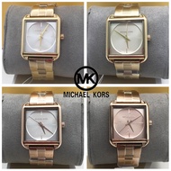MICHAEL KORS MK Square Watch For Women Ladies Watches Pawnable Orginal Authentic Rose Gold Stainless