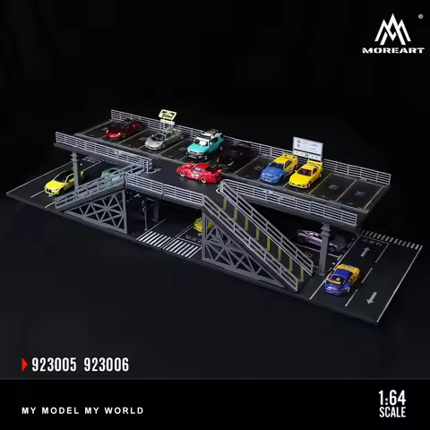 TimeMicro+MoreArt 1:64 Steel Frame Platform Stereoscopic Parking Space Scene Model