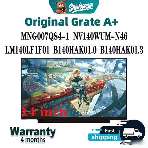 Slim 14 inch Wholesale Laptop Lcd Screen Monitor Panel MNG007QS4 1 NV140WUM N46 LM140LF1F01 B140HAK0