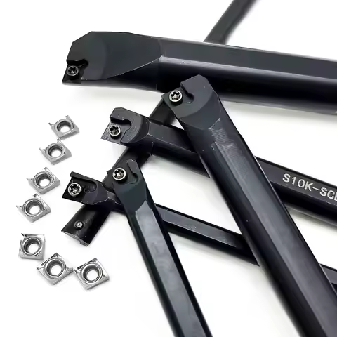 10PCS CCGT060204 H01 S06K S07K S08K S10K S12M S16Q SCLCR06 95° Spiral Turning Tool Boring Bar CCGT06