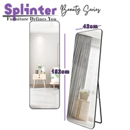 152cm by 42cm Full Length Tall Mirror Rectangle Modern Wall Mount or Stand Standing Crystal Clear Dressing Room