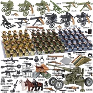 Compatible with Lego Figures Eight-Road Army US Army Soviet Army Modern Mecha High Shotgun Minifigur