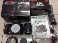 [保固一年] [高雄明豐] PENTAX K200D +18-55mm 機身加鏡頭 功能都正常 便宜賣 k7 kr km