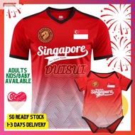 [SG 60 SINGAPORE] JERSEY MAJULAH SINGAPURA TEE NDP T SHIRT NATIONAL DAY APPARELS ADULT KIDS BABY FAM
