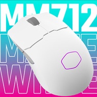 Cooler Master MM712 輕量三模無線 RGB 電競滑鼠（消光白）（活動特惠）