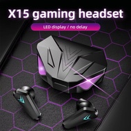 X15 GAMING EARBUDS TWS BLUETOOTH EARPHONE WITH MIC GAME PHONE BLUETOOTH WIRELESS HEADSET