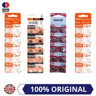 Maxell Alkaline Battery LR41 LR43 LR44 LR1130 (10pcs) | Coin Batttery | Button Battery