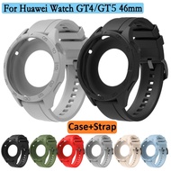 Case+Strap For Huawei watch GT 6 Strap Silicone Huawei Watch GT 5 Strap Soft Huawei Watch GT 4 Case 
