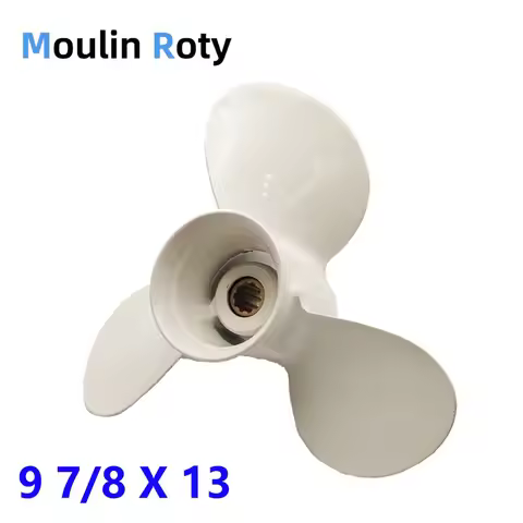 Marine Outboard Propeller 9 7/8X13 for Yamaha 20-30Hp 664-45949-02-El, Aluminum Alloy, Right-Hand Ro
