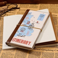 Notebook M5 Travel TN Portable Handbook European Retro High-value Stamp Book Mlb8