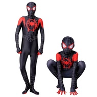 Spider-Man: Into See You Costume Kids Miles Morales Cosplay Jumpsuit Halloween Party Bodysuit