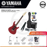 [PREORDER] Yamaha Electric Guitar Package ERG121GPII Metallic Red Gigmaker High Quality Guitar Amplifer GA15 Guitar/Bass Auto Tuner YT100 Picks Gig Bag Strap Strings Set String Winder Cable Absolute Piano The Music Works GA1 [BULKY]