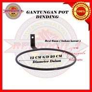 Gantungan Pot tempel dinding besi murah rak pot bunga standing pot tempel dinding