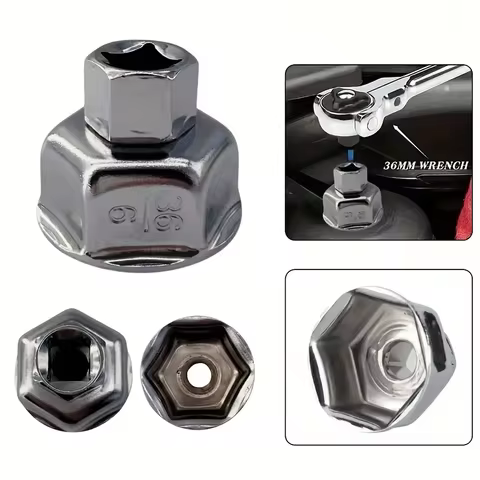 36mm Oil Filter Wrench 36mm Low Profile Socket Tool to Remove Cartridge Style Housing Canister Cap O