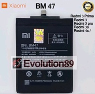 New Batre Baterai Original Xiaomi Redmi 3S/Pro Redmi 4X Redmi 3 Bm47