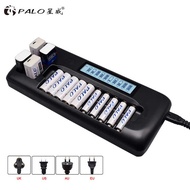 Foreign Trade New Style 10-Slot LCD Smart Charger Rechargeable Ni-MH AA/AAA/9V Lithium Battery Di