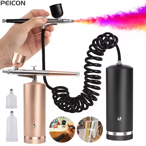 Airbrush with Compressor Portable Airbrush Mini Spray Gun for Painting Modeling Nails Paint Spray Gu