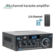For Home for Car MAX 60Wx2 12V-220V Powered Amplifier AK45 HiFi Digital Amplifier Bluetooth MP3 Chan