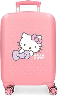 My Favourite Bow Cabin Suitcase Pink 33 x 50 x 20 cm Rigid ABS Side Combination Lock 28.4L 2kg 4 Dou