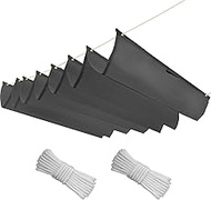 Retractable Wave Awning, Adjustable Shade Cover, Waterproof Sun Protection, Sun Protection Against U