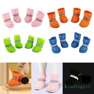 DLAY Dog Mesh Shoes for Small Medium Dogs  Protectors Dog Shoes Antislip Dog Shoes Reflective Dog Sh
