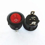 3-Pin Round Rocker On-Off Switch with Neon (Diameter 23mm) - DC12V / AC240V