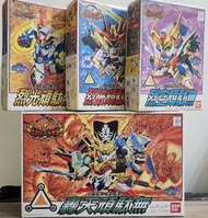 一套四款 紅標 sd戰國傳 烈光 烈破 烈空 轟天 頑駄無 bb戰士 大將軍 sd gundam