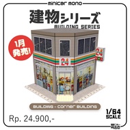Diorama Papercraft Building -Corner Building-