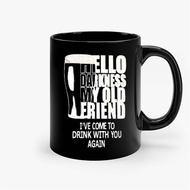 Mug Gelas Hello Darkness Guinness Fan Drinking