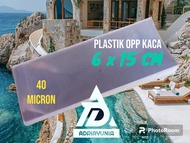 Plastik Opp 6x15 Kaca - Opp Plastik 6 x 15 Tanpa Seal - Opp 6x15 Cards & Souvenir