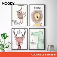 MOODY ADORABLE Framed Poster [S2] | Adorable Series Poster Frame | Wall Art Wall Decor | A4 A3 A2 A1