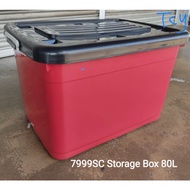 kotak simpanan plastik CENTURY 7999SC 80L STORAGE BOX W/WHEEL
