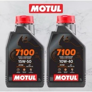 MOTUL 7100 10W40 15W50 4T FULLY SYNTHETIC ESTER ENGINE OIL MINYAK HITAM MOTOR VIETNAM 1L ENJIN OIL M