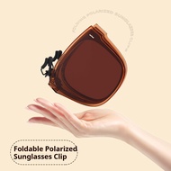 Foldable Polarized Clip On Sunglasses Uv400 protection Fashion Lightweight Folding Sunglasses Clip S