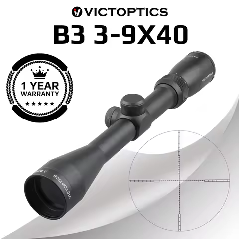 VictOptics B3 3-9x40 Hunting Riflescope Optical Scope Telescopic Sight Shooting For Air Rifle Scope 