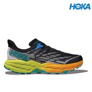 HOKA Men Speedgoat 5 Trail Running Shoes - Black / Evening Primrose