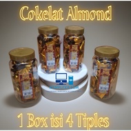 Dking almond chocolate 1 box contains 4 jars Chocolatte Almond choco Almond Chocolate Peanut Candy