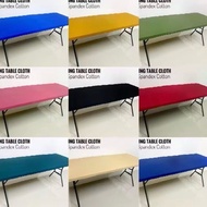 FOLDING TABLE CLOTH 4FT &amp; 6FT LIFETIME TABLE CLOTH SPANDEX TABLE CLOTH