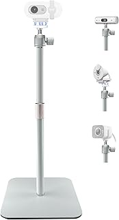 White Magnetic Webcam Stand for Logitech Brio 100, Brio 300, Brio 500, C270, C310, StreamCam and OBS