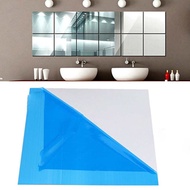16X Mirror Tile Wall Sticker Square Self Adhesive Room