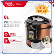 ⭐ [100% ORIGINAL] ⭐ Russell Taylors Dual Pot Pressure Cooker Rice Cooker 2 Pots + Steam (6L) PC-60
