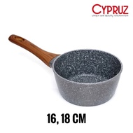 CYPRUZ Sauce Pan Marble Induction Milk Pot Indomie Milk Pot 16 18 cm