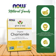NOW Foods, Chamomile Tea, Comfort in a Cup, Relaxing and Caffeine-Free, Non-GMO,  24 Tea Bags, 2 g E