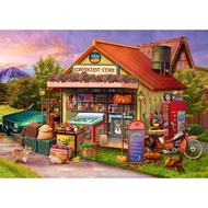 HUADADA Jigsaw Puzzles for Adults 1000 Pieces, Country Store Interlock Perfectly Letter on Back No D