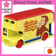 Takara Tomy Tomica Dream Tomica SP Curious George Friends Bus Mini Car Toy, Ages 3 and up